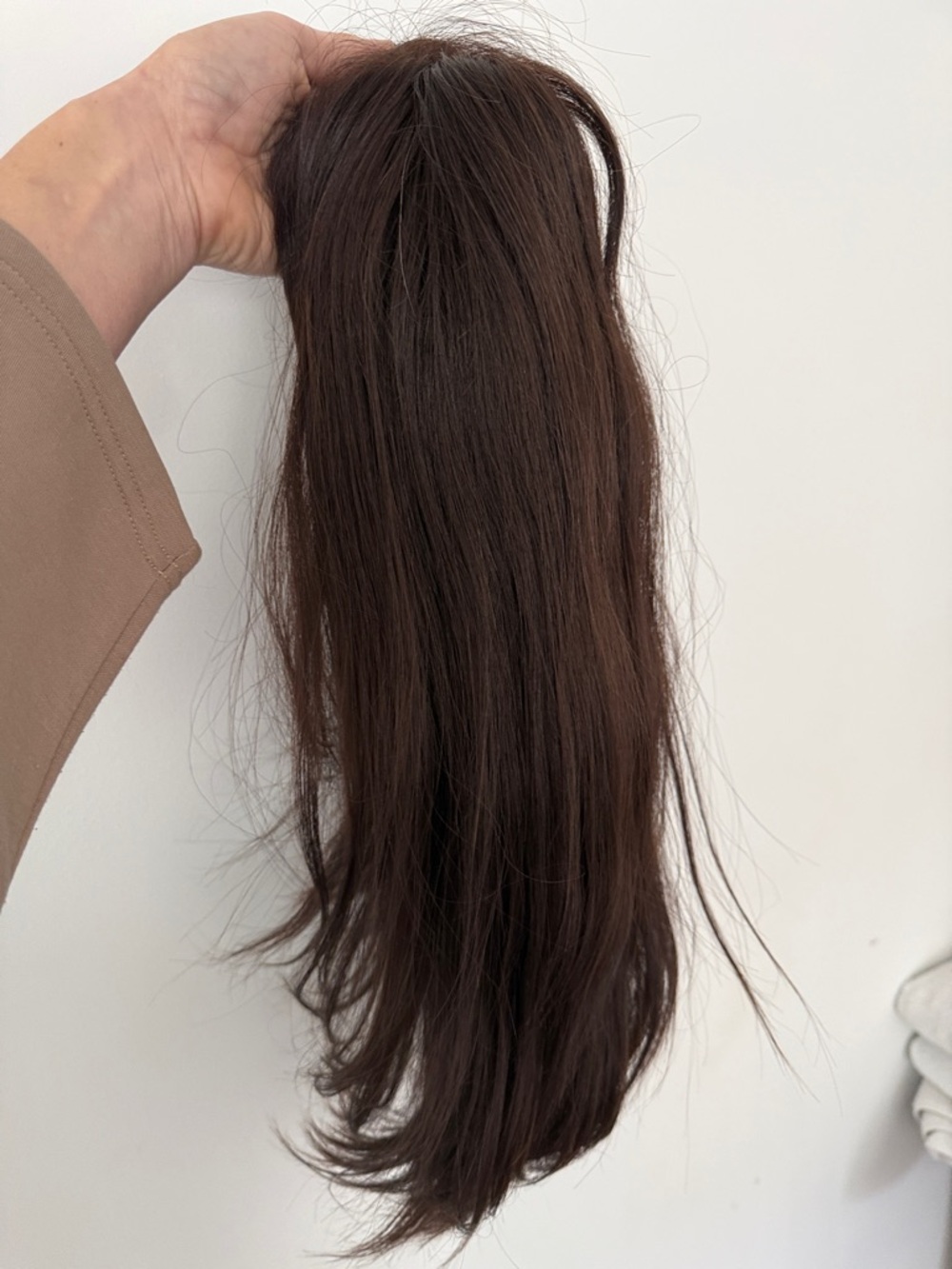 Dark Brown Women's Human Hair Wig
